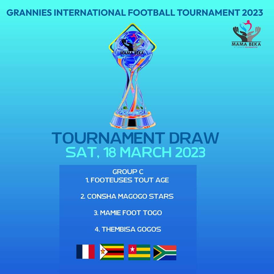 Footeuses à Tout âge sont prêtes pour le Grannies International Football Tournament en Afrique du Sud. Tirage au sort du tournoi effectué