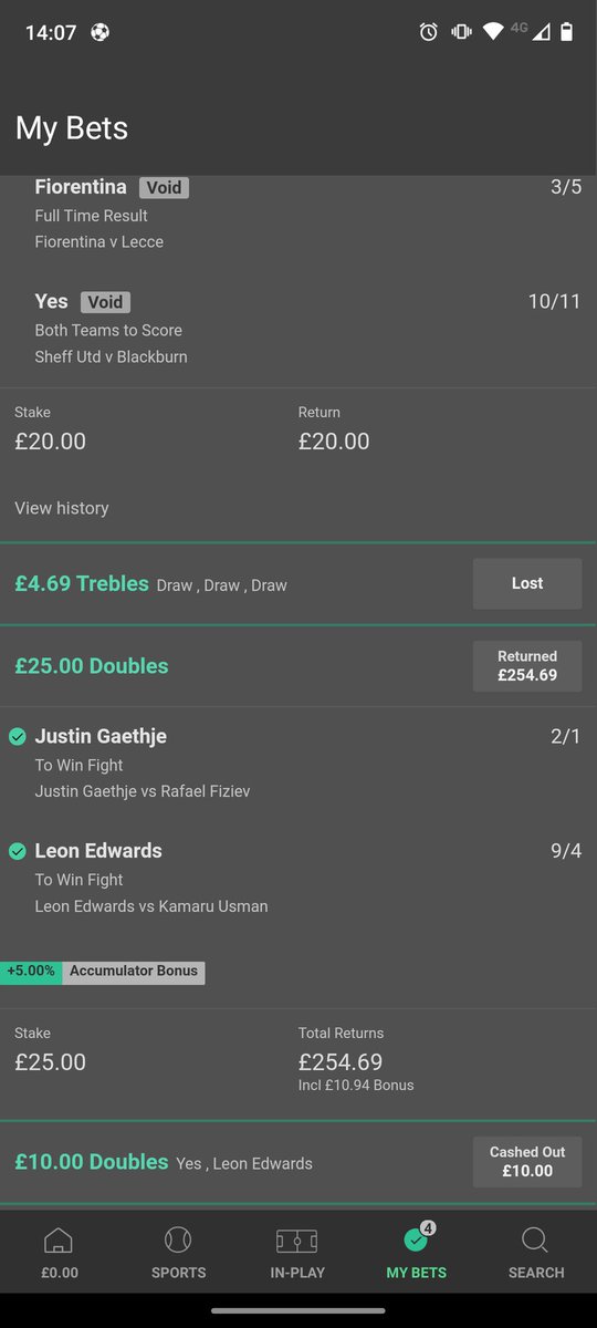 levi0161's tweet image. Back to back event wins . Im no betting guru just a guy who watches and enjoys fighting . Hope people made some money this weekend . #ufcpicks
