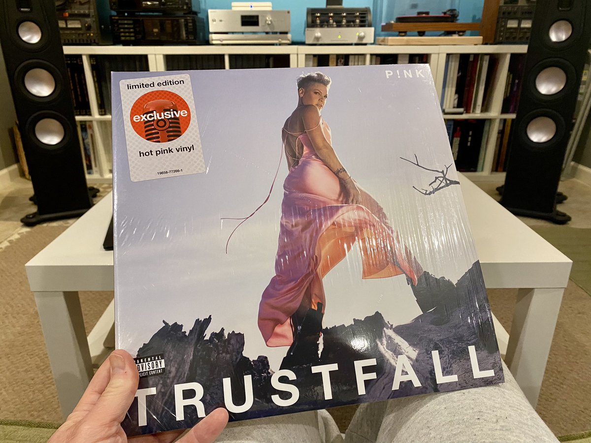 I love these rainy mornings in the music studio. Giving the latest from <a href="/Pink/">P!nk</a> “Trustfall” a spin. So far I’m really liking it. 
#vinylrecords #musicroom <a href="/RockSolidShow/">RockSolid</a>