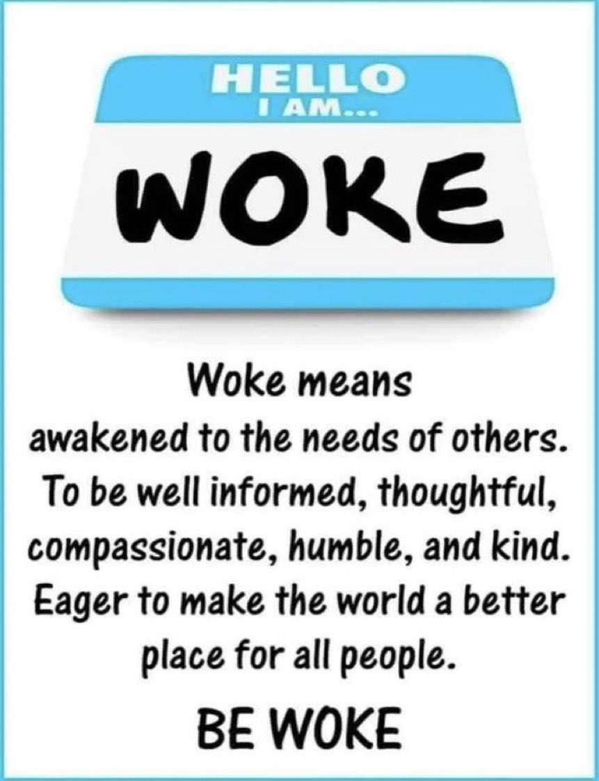 WaltertVO's tweet photo. Proud to be "woke". How about you? https://t.co/fSSWTcuvb1