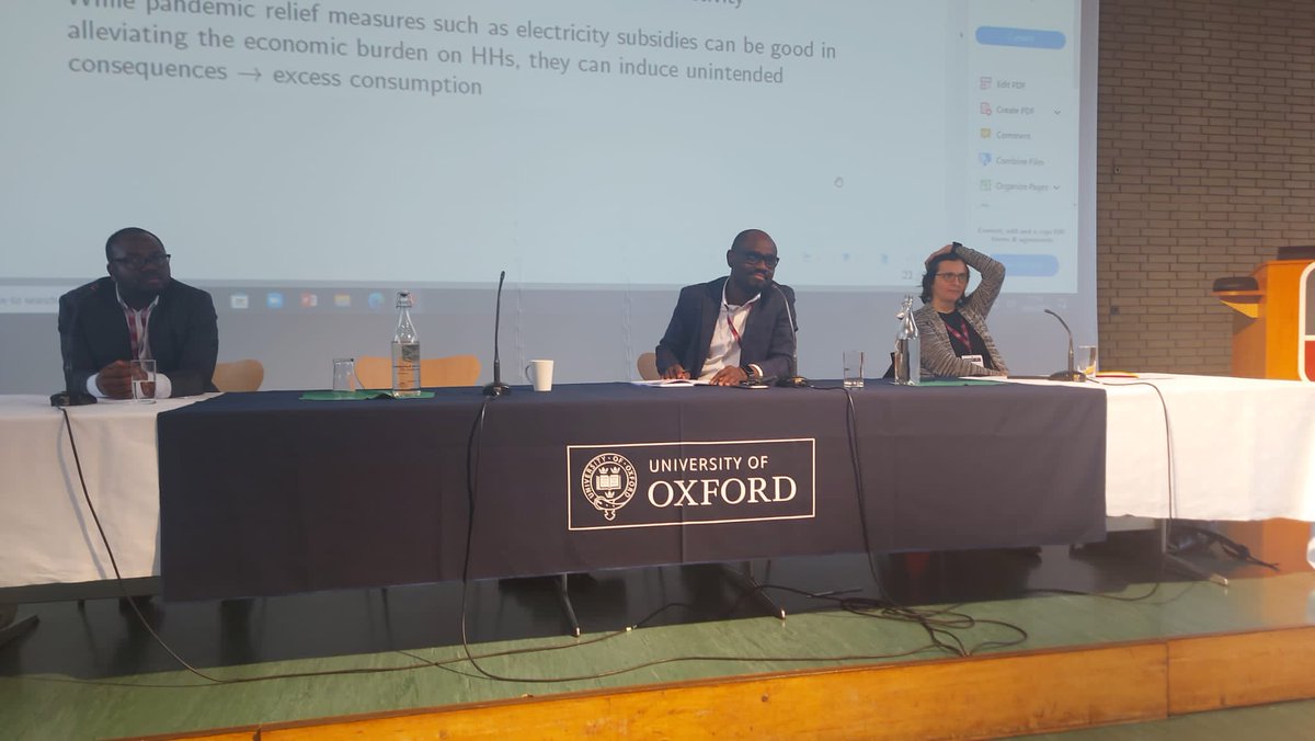 Discussing Africa's #energy transition at the #CSAE conference, #University of #Oxford.