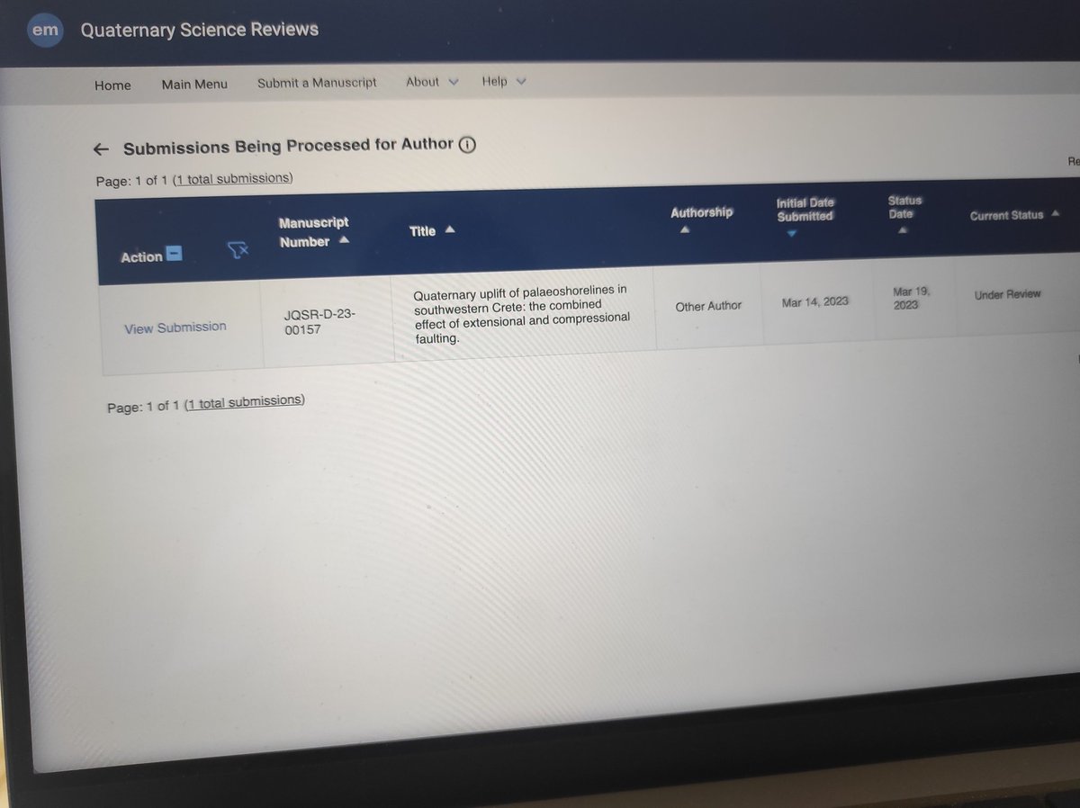 MarcoMeschis's tweet image. My friend and colleague, @GeoJenni, submitted an outstanding work from her PhD where the Late #Quaternary uplift history of SW #Crete, the location of 365 AD earthquake, is refined. Field observations, new absolute dating, modelling of raised #palaeoshorelines. 1/2