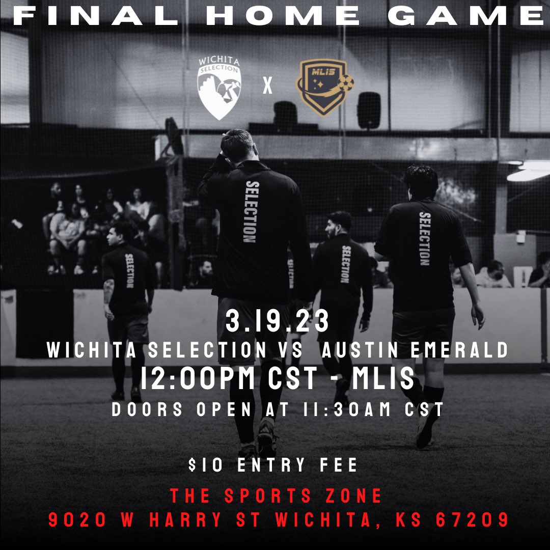 IT IS GAME DAY! 
Come Join us for our final home game of the season!
MLIS #ForTheHomeTown 

3.19.23
⏰- MLIS(Pro) Kick-Off <a href="/12/">$</a>:00PM CST
 (Doors Open at 11:30AM CST)