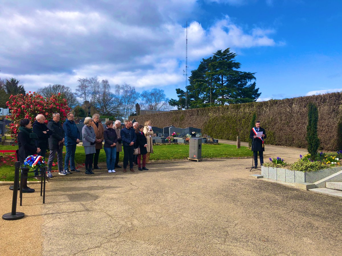 Liffre_av_resp's tweet photo. 🇫🇷 Cérémonie 19/03/23 @villeliffre en mémoire des victimes civiles &amp; militaires de la guerre d'Algérie &amp; combats Tunisie &amp; Maroc

#FNACA … générations actuelles ont besoin de repères … au travers … dates … signes du Souvenir sans lesquels tout Peuple ne peut bâtir son avenir https://t.co/2DTf2xTZ5l