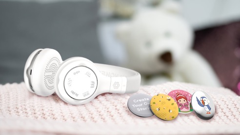We loved these new StoryPhones from the makers of @BuddyPhones ! The kids said they liked that they were comfortable and easy to use and we loved award-winning audio safety! You can find out more about these fab 'phones' at StoryPhones.com #onandoff #kidsheadphones