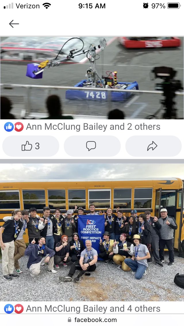 JpmccMcc's tweet photo. We won the highest award at the Magnolia Regional. Impact Award winners @7428Gigawatts @FIRSTinAlabama @AlabamaSTEM https://t.co/ZpH2QPEsGS