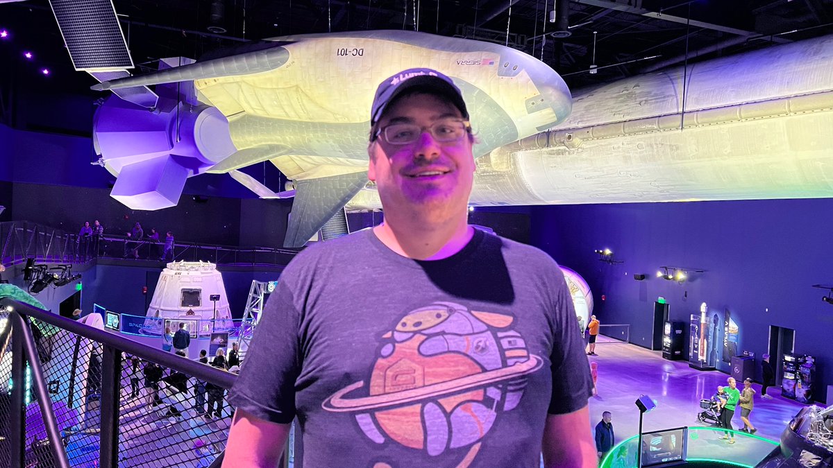 nciske's tweet photo. Couldn’t think of a better shirt to wear to @ExploreSpaceKSC than Astro Wapuu from @gravityforms https://t.co/13HBg55m5P
