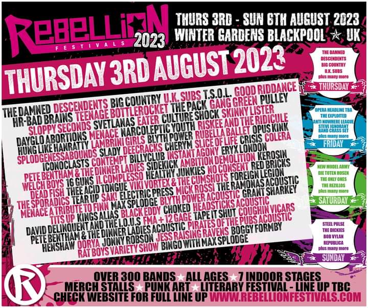 RiskeeRidicule's tweet photo. We're playing the Thursday line-up for @RebellionFest this year. Last year was mental, see you there.
#riskeeandtheridicule #riskee #grime #punk #grimepunk #alternative #punkrock #livemusic #liveband #ukgrime #ukpunk #britishpunk #alternativemusic #Blackpool #rebellionfestival https://t.co/SlXA0OvbPR