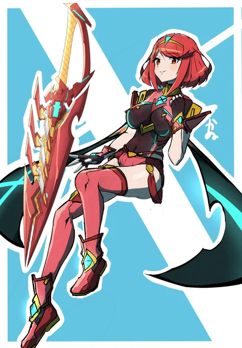 ホムラカラーラフ表紙にするかも#xenoblade #xenoblade2 #XenobladeChronicles2 #xenoblade3 