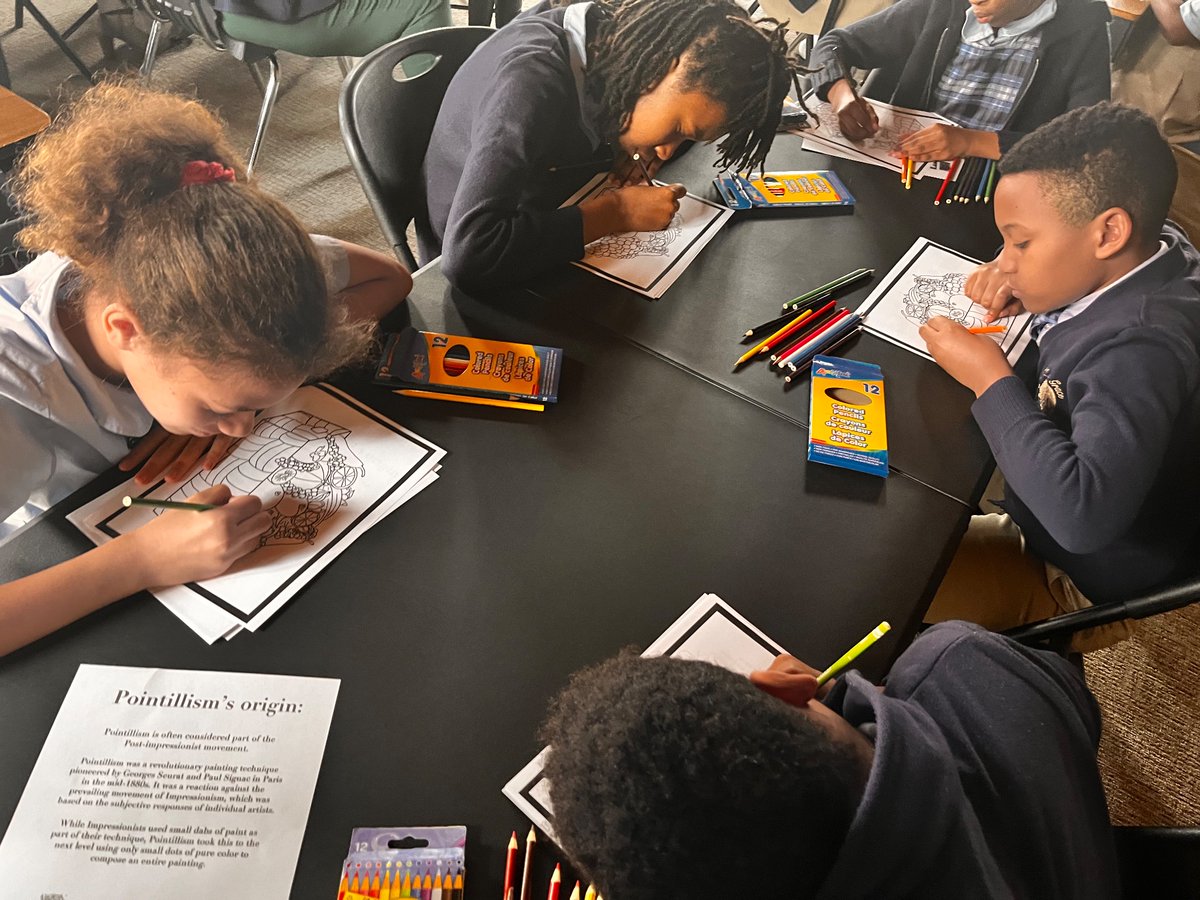 PowerandGraceTN's tweet photo. Our study on Pointillism was absolutely AWESOME! #pgpa #nowenrolling #steamfriday https://t.co/FuzPx8T2Kd