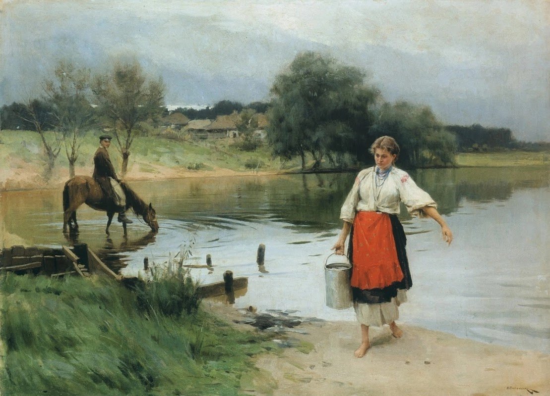 mike_boreas's tweet photo. Mykola Pymonenko, son of a Ukrainian iconographer, allowed to study at the Kiev Art School for free based on his giftedness. https://t.co/aMU2FBcmdF