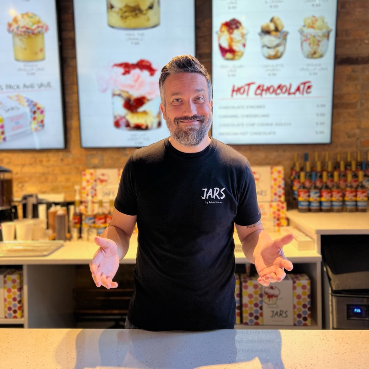 JARSByFabio's tweet photo. Have you visited JARS by @fabiovivianiFabio Viviani in the West Loop's Fulton Market yet? 😍

What has been your favorite flavor?

📲 Remember to download the JARS App at https://t.co/l5loHIcPc1

📍 905 W Fulton St, Chicago, IL 60607

#JARS #DessertsYouDeserve #FabioViviani https://t.co/Gk3u7LwRAw