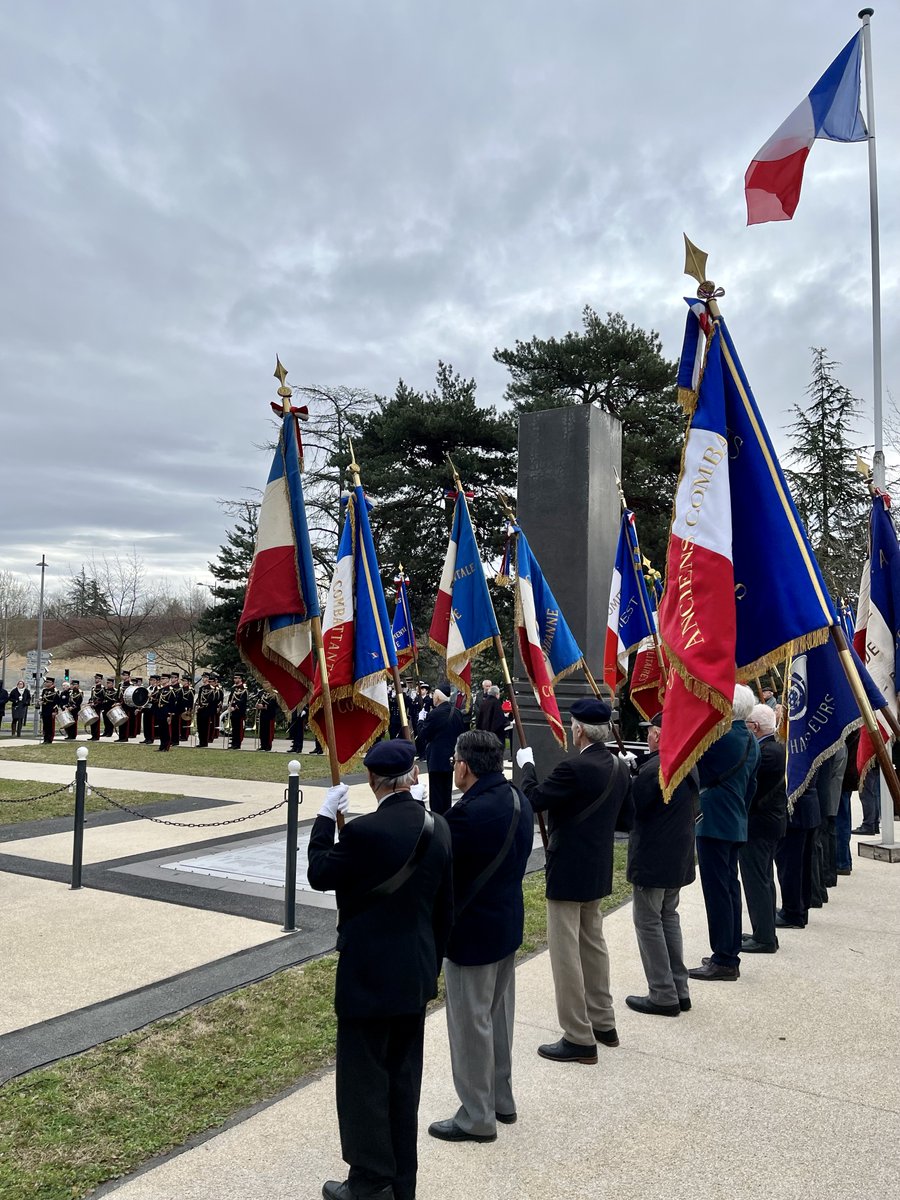 PoliceNat69's tweet image. [#19mars]
 #PoliceNat69 aux côtés de Mme la Préfète déléguée  Vanina NICOLI, des élus et des représentants des associations, pour la cérémonie d'hommage national aux victimes civiles et militaires de la guerre d'Algérie et des combats en Tunisie et au Maroc.
