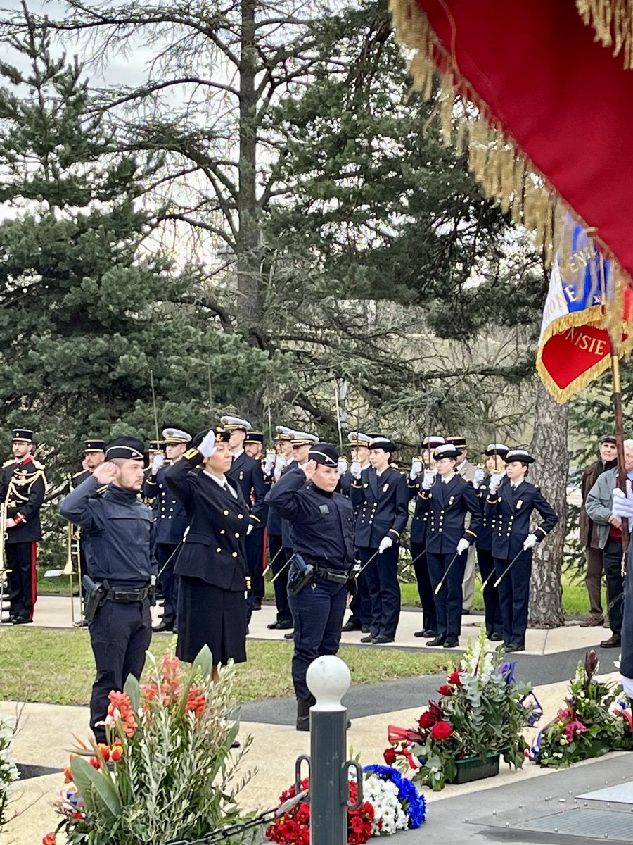 PoliceNat69's tweet image. [#19mars]
 #PoliceNat69 aux côtés de Mme la Préfète déléguée  Vanina NICOLI, des élus et des représentants des associations, pour la cérémonie d'hommage national aux victimes civiles et militaires de la guerre d'Algérie et des combats en Tunisie et au Maroc.