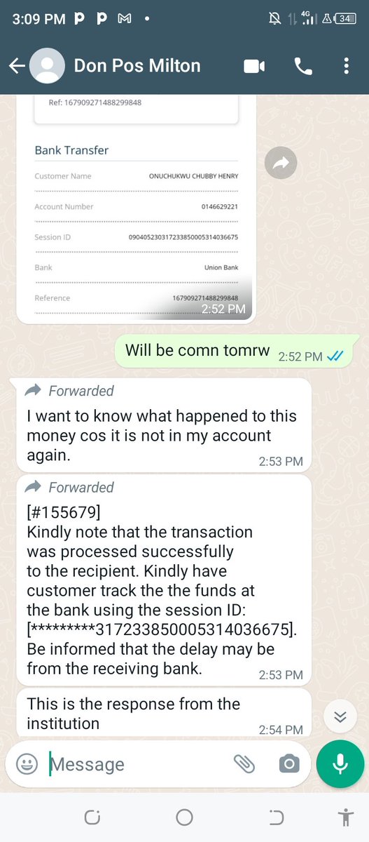 chubbytens's tweet photo. @UNIONBANK_NG Two transactions were made on 8th of March,2023 to Uchenna Osinger but he hasn't received it while another transaction of #6000 was made to my account 0146629221 union bank bearing Chubby Henry Onuchukwu on 17th march,2023 but I hvnt received it. Pls do the needful https://t.co/3BvJ88x1ci