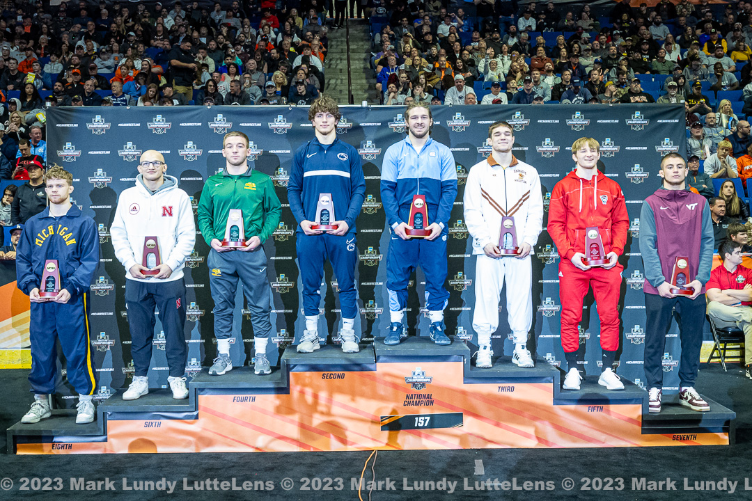 Three NC State wrestlers finishes on the podium at the NCAA championships.