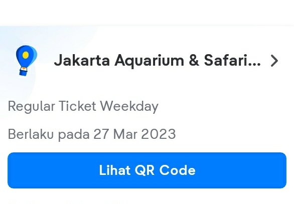 sell_ylows's tweet photo. halo numpang wts tiket jakarta aquarium 2 tiket dewasa 200k aja jual murah valid till 27 maret, dijual karena ada urusan lain huhu #zonauang #jakartaaquarium https://t.co/AaABbowKaG