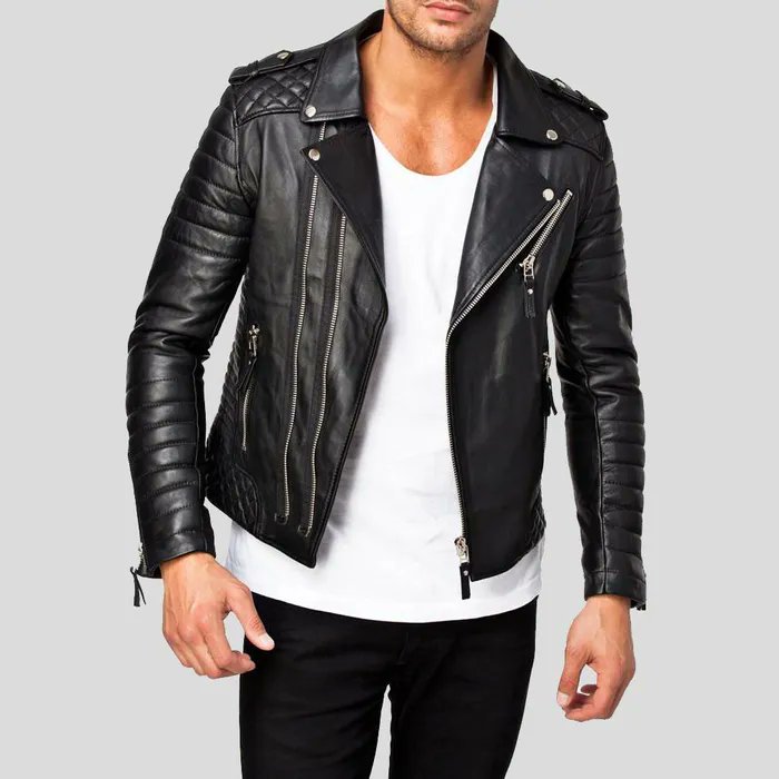 Ezra Black Quilted Lambskin Leather Jacket - #mens #leather #jackets #mensfashion #menswear #menstyle #mensstyle #menshair #leatherjackets #mensfashions #menstreetstyle #mensblog #mensjackets #mensfashionworld #menstrends contentstudio.page.link/MFfK