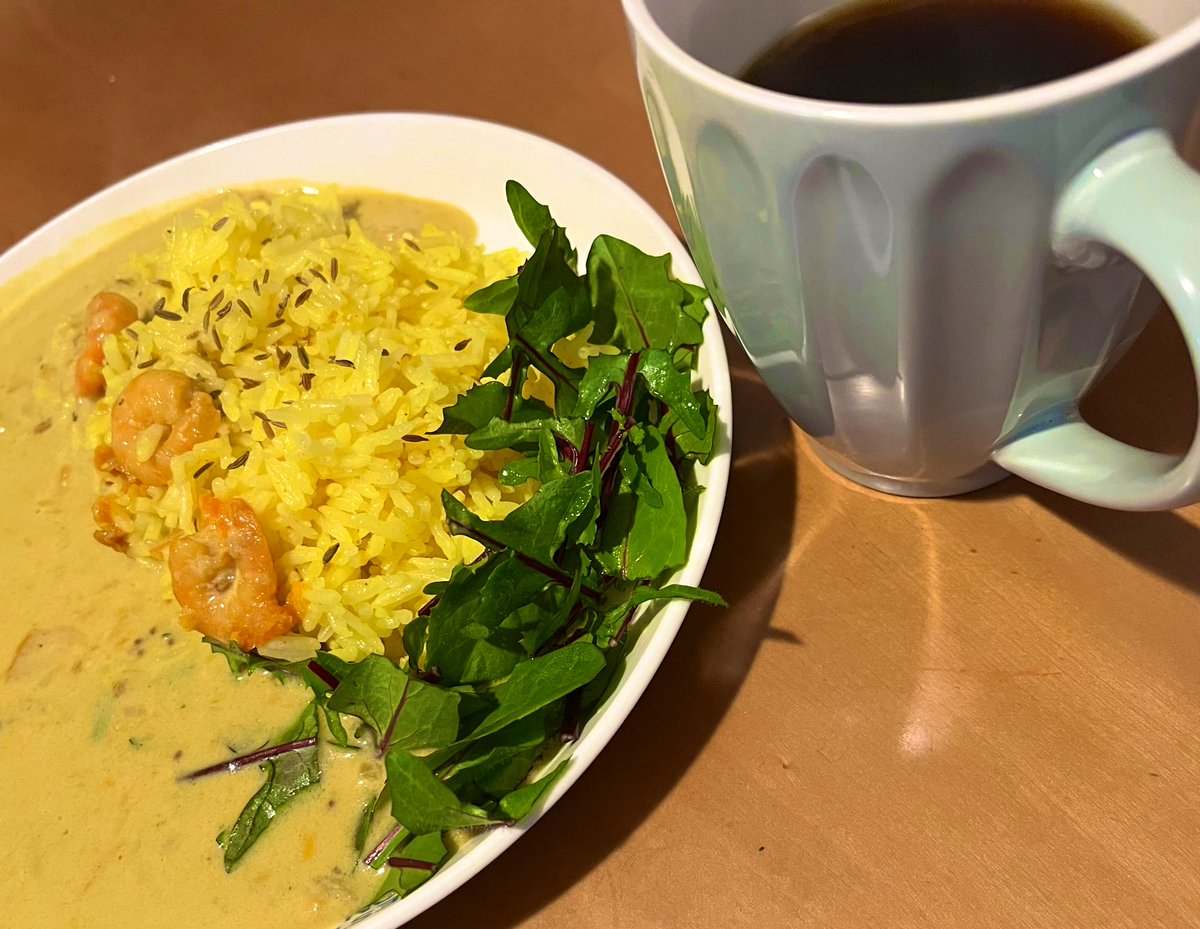 imkazeekko's tweet photo. どうしてもタイ米が食べたくなって炊く!
プラウンモイリー南インドCurry風です。トッピングにクミンシードとフライドガーリックにLASA GARDENのbaby leafを添えて😋トマトの赤が欲しかったなぁ。。
#LASAGARDEN
#babyleaf https://t.co/hbPmvcWdQp