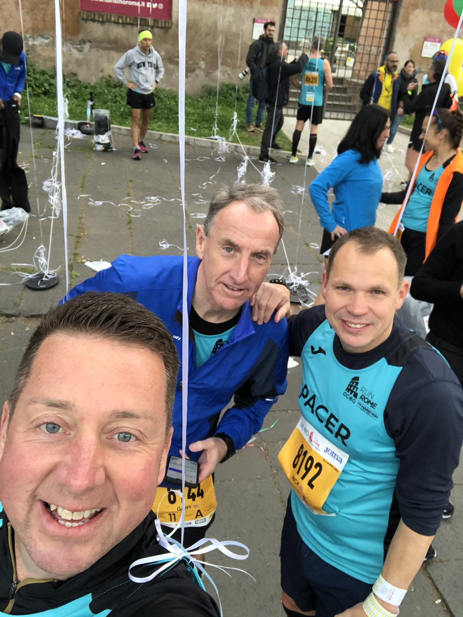 Marathon 101 in the Eternal City of Rome 🇮🇹 and was on pacing duties of 3:45 , came in at 3:44:37 so pretty much spot on and fantastic to see we helped people achieve their goal time of sub 3:45 👏👏👏 #romemarathon <a href="/gdixon61/">Gary Dixon</a> <a href="/Cobes04/">Nick cockburn</a>