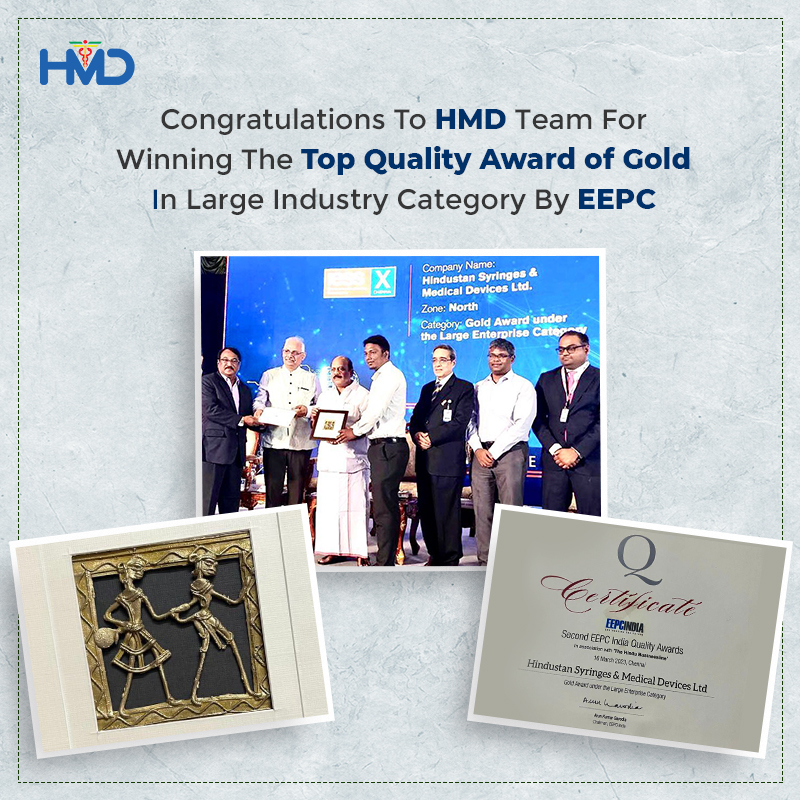 hmdhealthcare's tweet image. We are thrilled to announce that the HMD team has been awarded the Top Quality Award of Gold in the Large Industry Category by #EEPC. Congratulations to our incredible team on this outstanding achievement! 

#HmdAchievements #TeamHMD #Healthcare #MedicalDevices #EEPCAward