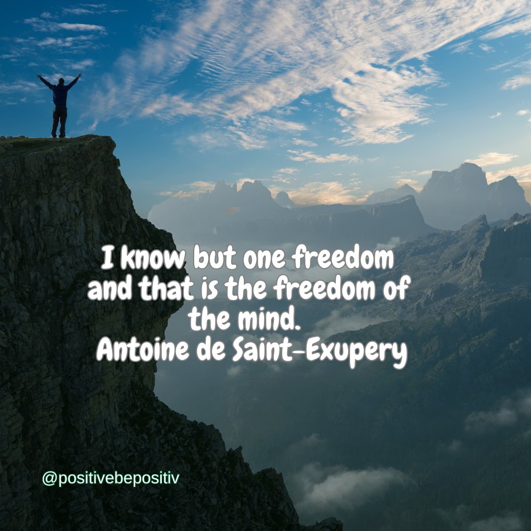 I know but one freedom and that is the freedom of the mind. – Antoine de Saint-Exupery
.
.
.
.
𝙋𝙡𝙚𝙖𝙨𝙚 𝙩𝙪𝙧𝙣 𝙤𝙣 𝙮𝙤𝙪𝙧 𝙥𝙤𝙨𝙩 𝙣𝙤𝙩𝙞𝙛𝙞𝙘𝙖𝙩𝙞𝙤𝙣𝙨🙏🏻
•
•
#honestlyworded #writersofinstagram #poetsoninstagram #positive #poets #wordswithqueens #writersnetwork