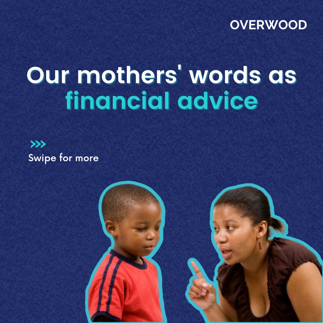 bravewoodng's tweet image. From buying us oversized clothes to pricing meat in the market, our mothers were pros at managing money, and we all heard at least one of these phrases growing up 😅.

Here are 5 things our mothers said that are sound financial advice.

An #OVERWOOD Thread 🧵: