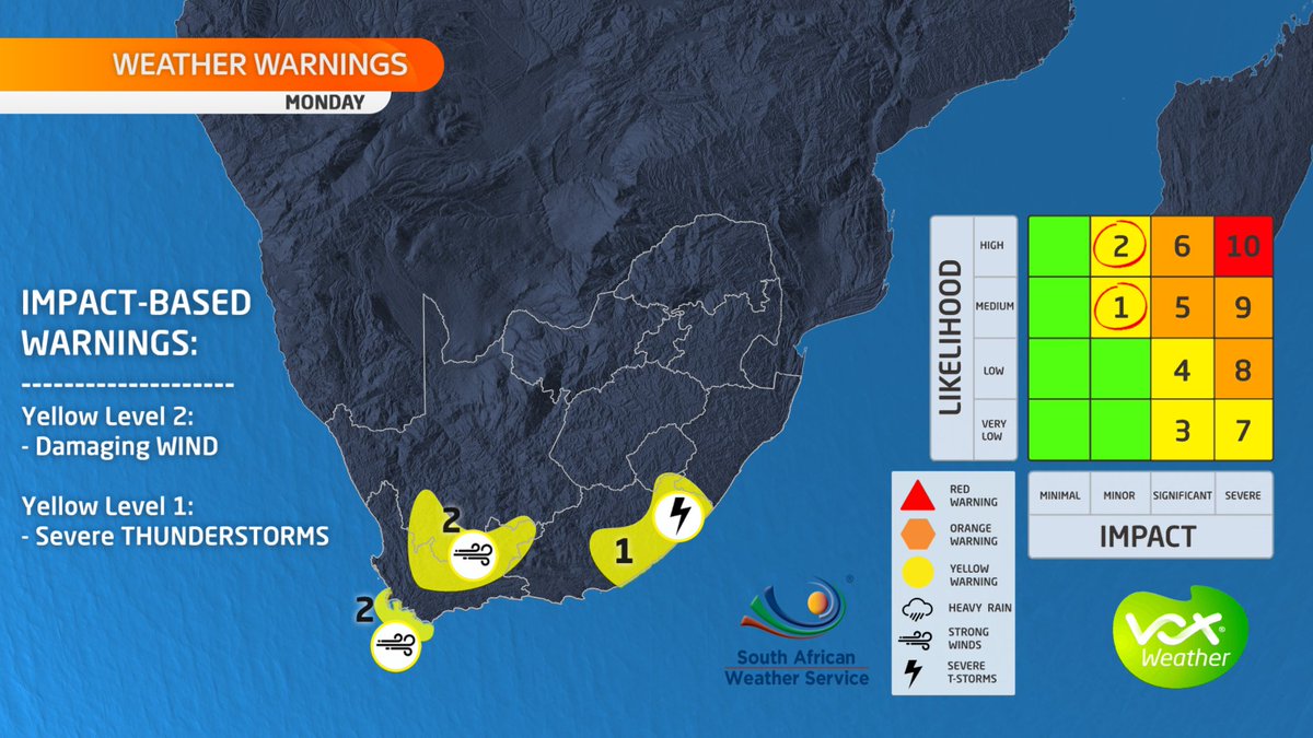 Vox Weather on Twitter "MAPS and WARNINGS for this Monday ⚠️ WARNINGS⚠