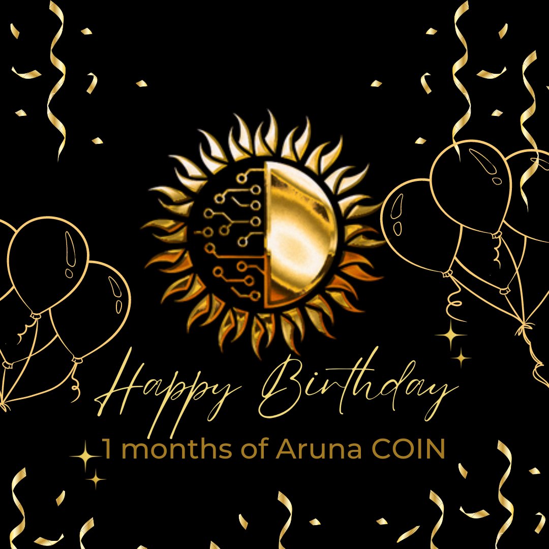 Congratulations Aruna Coin! 🎉

#ARUNAcoin #cryptocurrency #decentralizedfinance
#investing #trading #stockmarket
#finance #wealthmanagement #money #cryptocurrency
#forex #entrepreneur #personalfinance #bitcoin #crypto
#blockchain #altcoins #cryptotrading #hodl #ethereum
