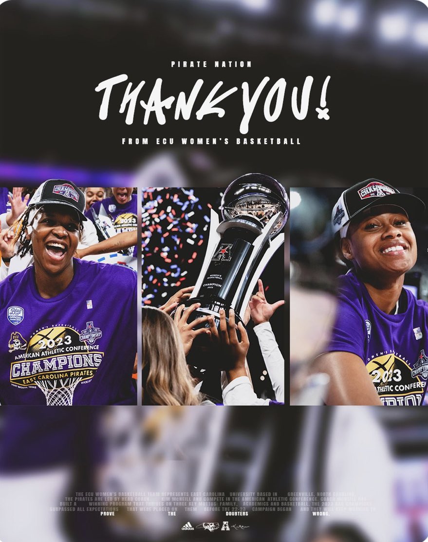 Pirate Nation!!!  Thank you so much for all the support this season.  Many will talk about the ending but I want to focus on the body of work.  We made HISTORY this season.  So many first and HUGE accomplishments.  I couldn’t be more proud of this team and coaches.