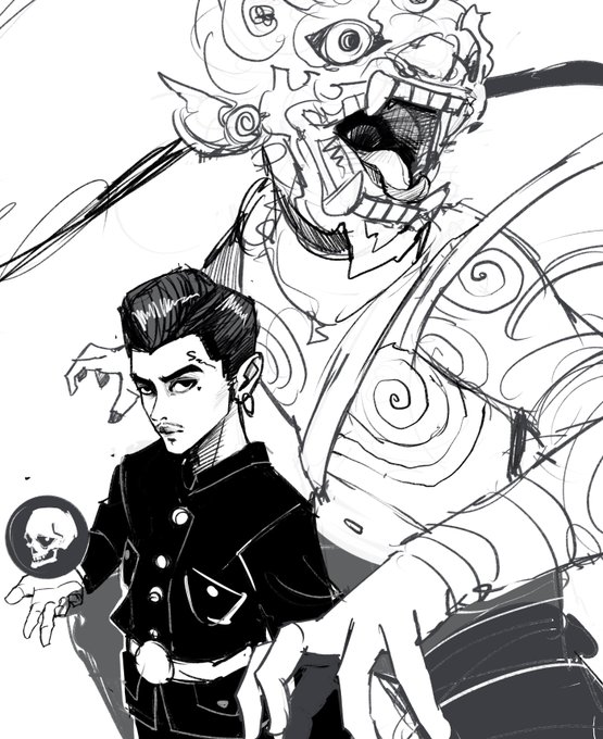 カンボジアの最高のラッパーVannDaにファンアート(下絵)描いたら気に入ってくれた🔥 
