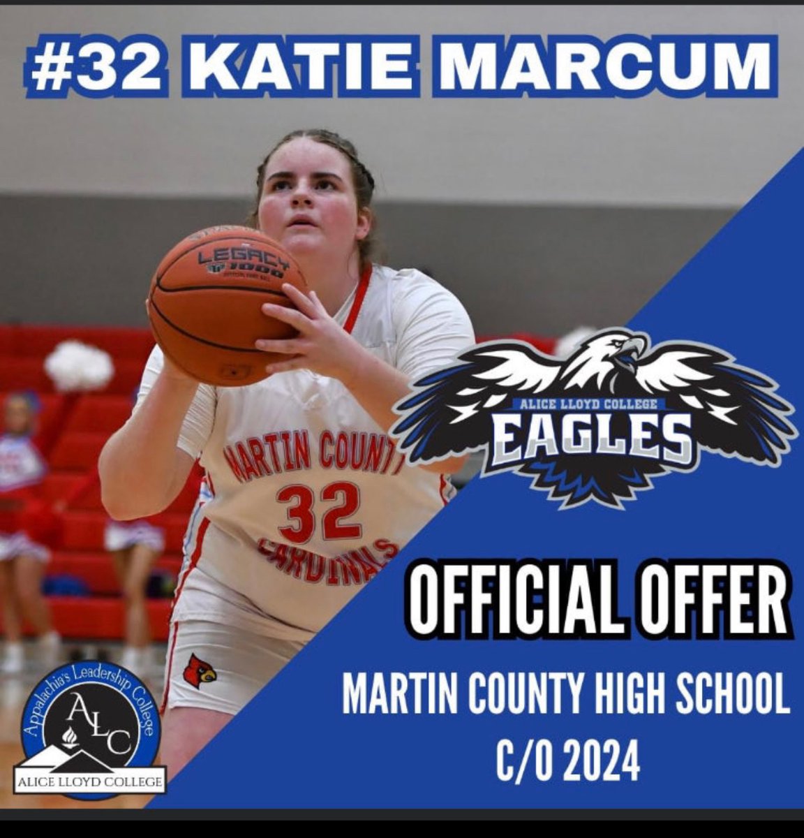 Blessed to receive my first offer the other day!! thank you to everyone who has supported me to get me here, especially My Family &amp; Coach Mills!! I couldn’t have done it without y’all!! I love you guys 💙🤍🖤🦅 #goeagles #firstoffer <a href="/AliceLloydEagle/">Alice Lloyd College Eagles</a>