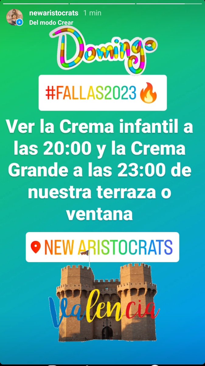 NewAristocrats's tweet photo. Ver la Mascletá en nuestra Terraza/Plaza a las 23:00. #newarisrocrats #fallasvalencia #fallas2023🔥 #falles23 #falles #fallasvalencianas #fallasmislata #mislata #valenciahoy #valenciapubs #valenciacapital #valenciaspain🇪🇸 #valenciaespaña #expatsvalencia #valenciaexpats #ruzafavalencia #ruzafa #elcarmenvalencia #barriodelaluz #paterna #aldaya