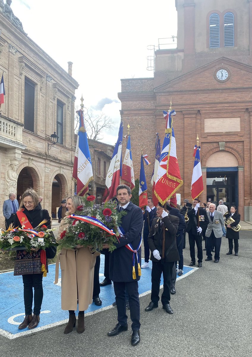 CgennaroSaint's tweet photo. Aux côtés des Unionais pr la journée Nationale du Souvenir et du recueillement à la mémoire des victimes civiles et militaires de la guerre d’Algérie et des combats en Tunisie et au Maroc.
De passage aussi à Montastruc la Cons. où j’ai pu remercier les élus pr leur invitation 🙏 https://t.co/SzmYSLUh5h