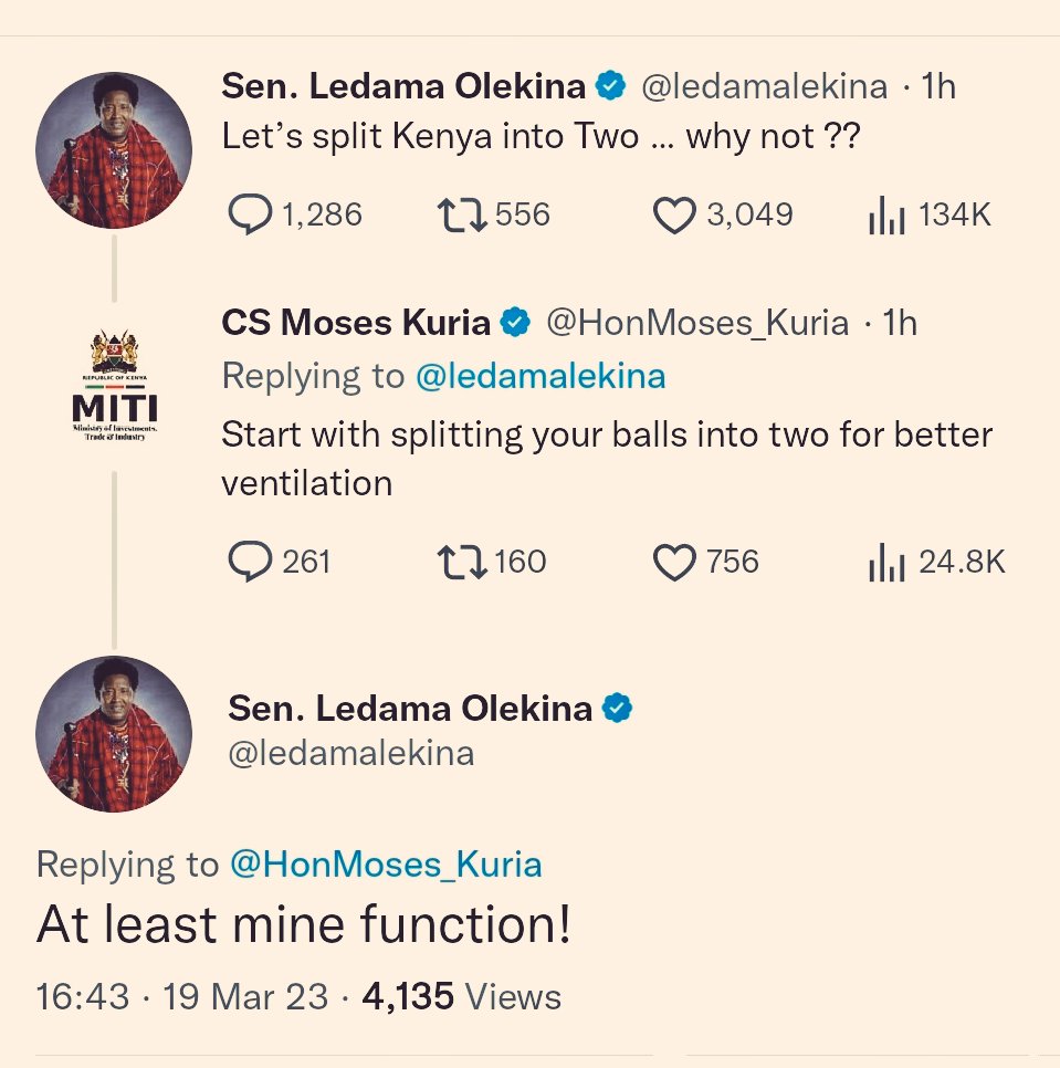 JemozKenya's tweet photo. That comeback from Ledama was brutal 😂😂.

Charlene Ruto 
#Maandamano https://t.co/NsKDnZm42A
