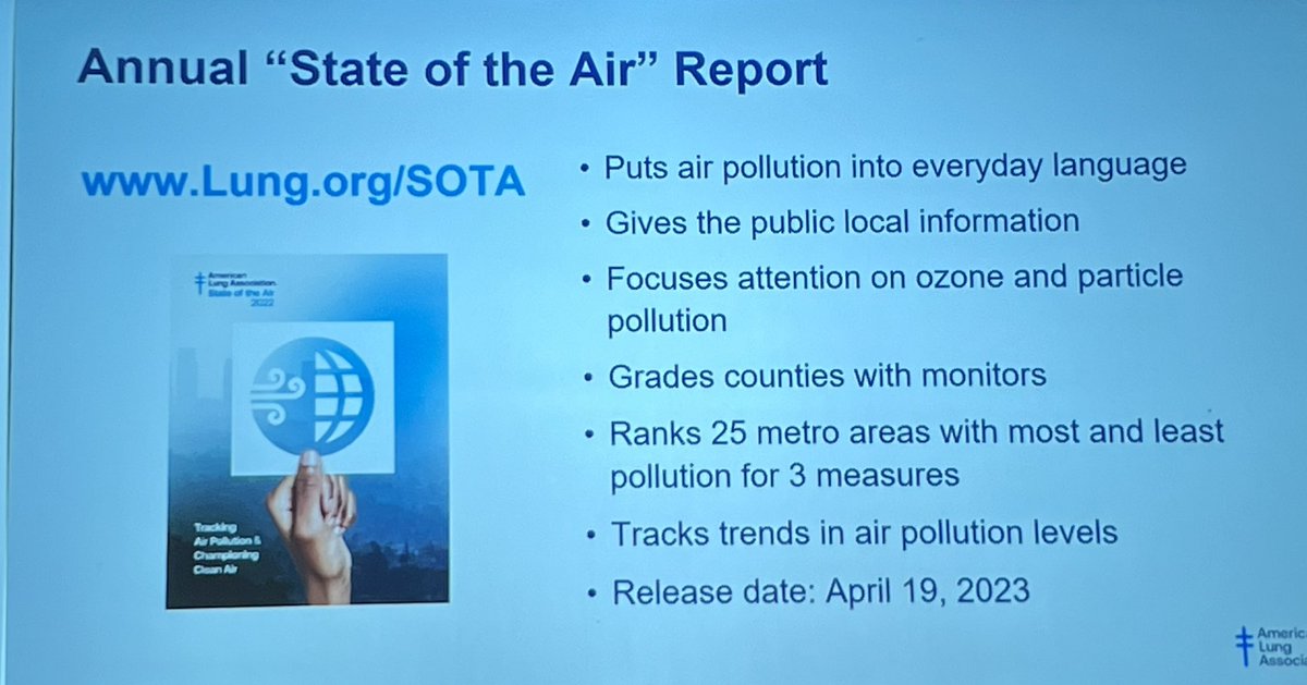 #stateoftheair 2023 to be released 4/19/23 at lung.org #climatehealth2023 @docsforclimate