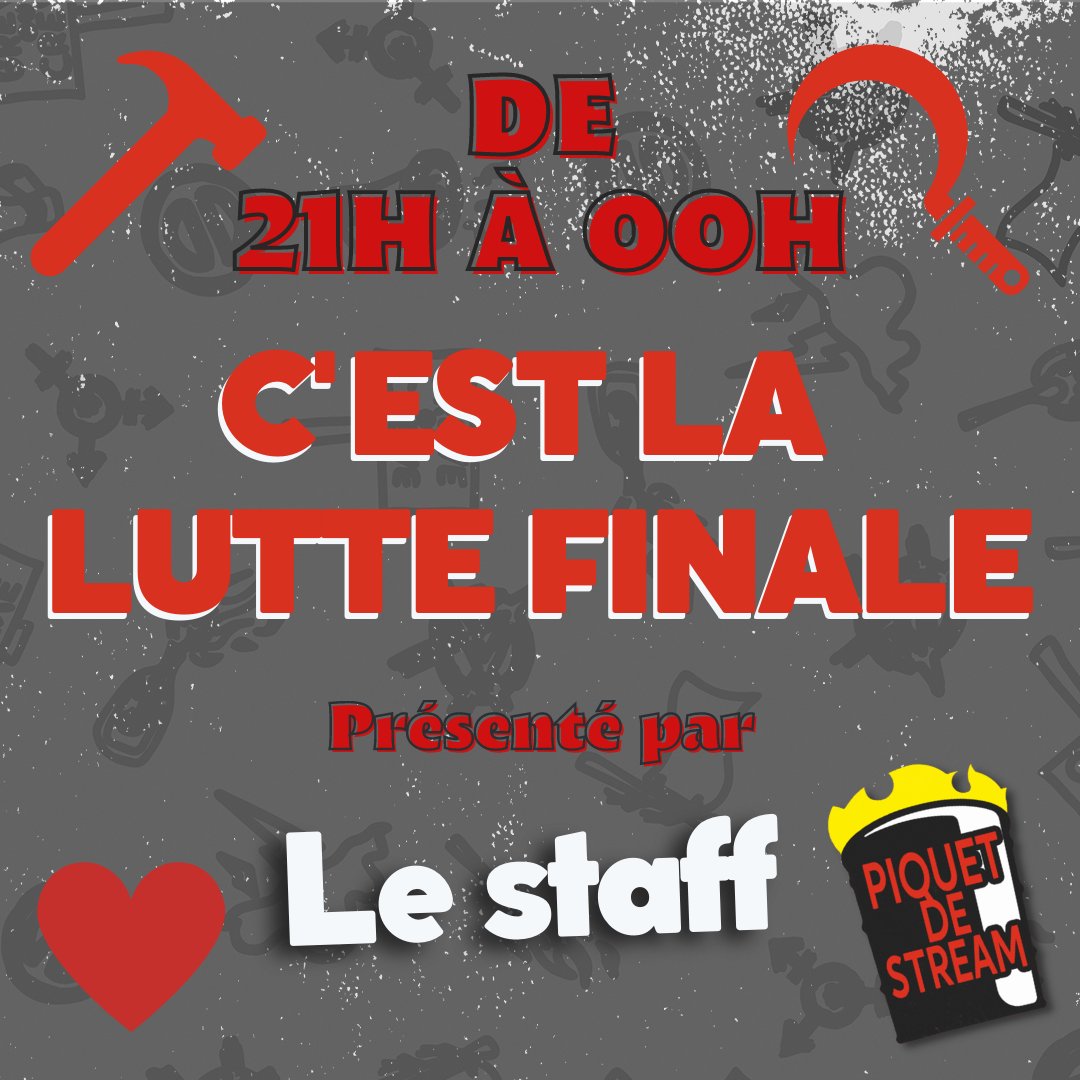 Un bilan, un blind test et des jeux avec la team pour un final magistral et dans la bonne ambiance ❤️
twitch.tv/piquetdestream

Un dernier don ?
helloasso.com/associations/c…

#GreveGenerale
#ReformeDesRetraites