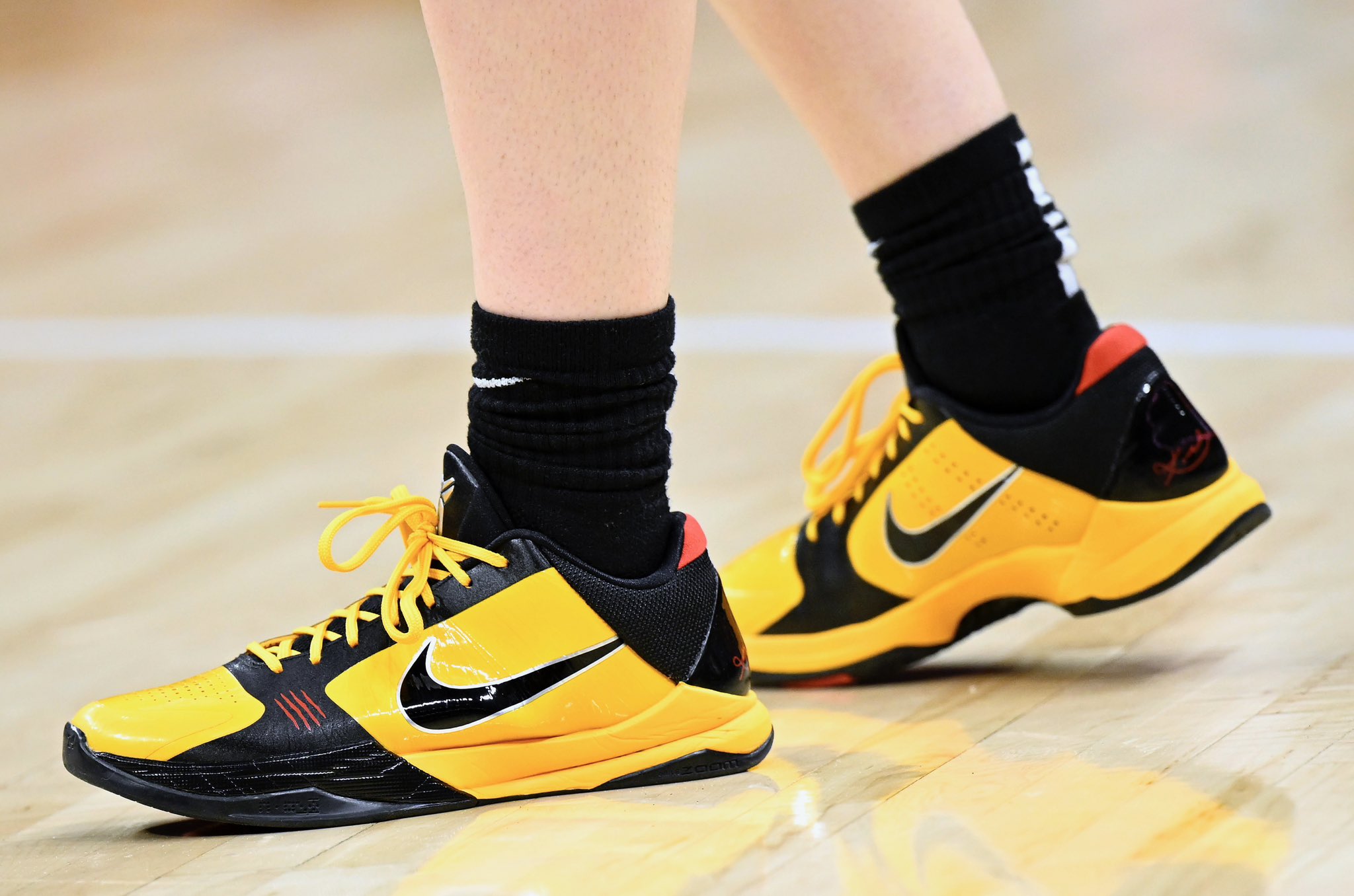 Caitlin Clark Wears Nike Kobe 5 'Bruce Lee' in Historic Triple-Double –  Footwear News