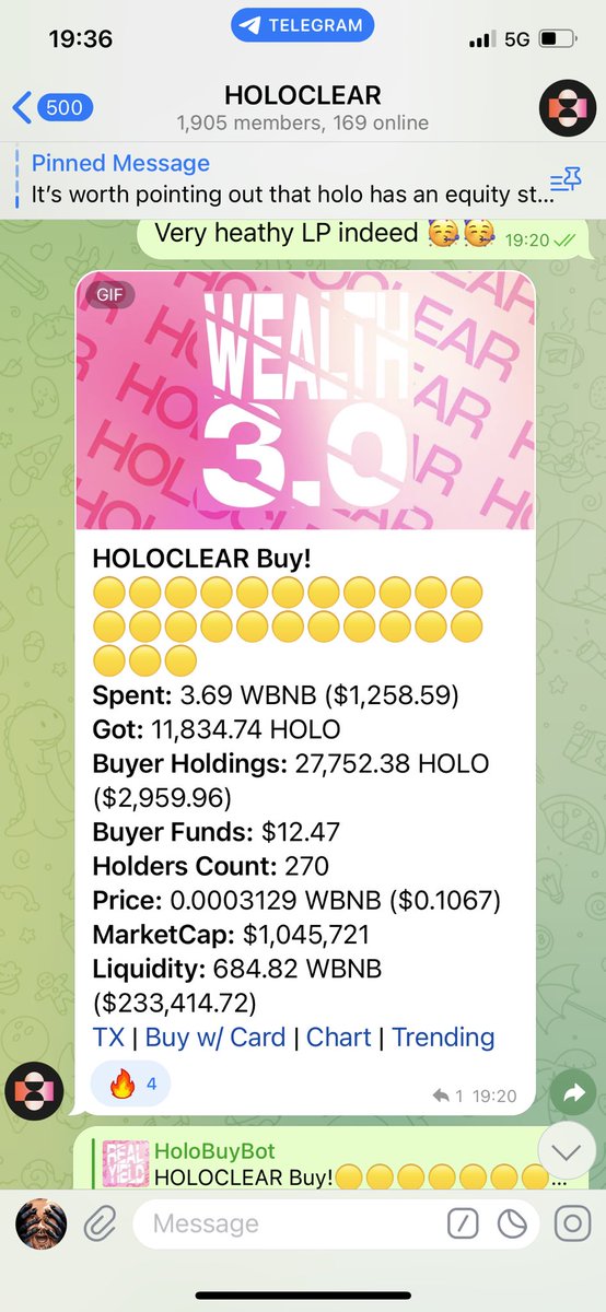 BloxLauris's tweet photo. Here we come 🔥🔥  @holoclear you earn #realyield with you #bnb https://t.co/aGe6hANtOE