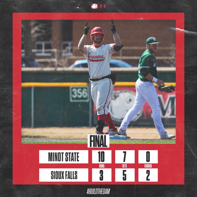 ❗️FINAL SCORE❗️
Your Beavers have a BIG 6th inning to bring home the 10-3 game 1 victory! Game 2 in about 30 mins.

#BuildTheDam | #OnwardBeavers