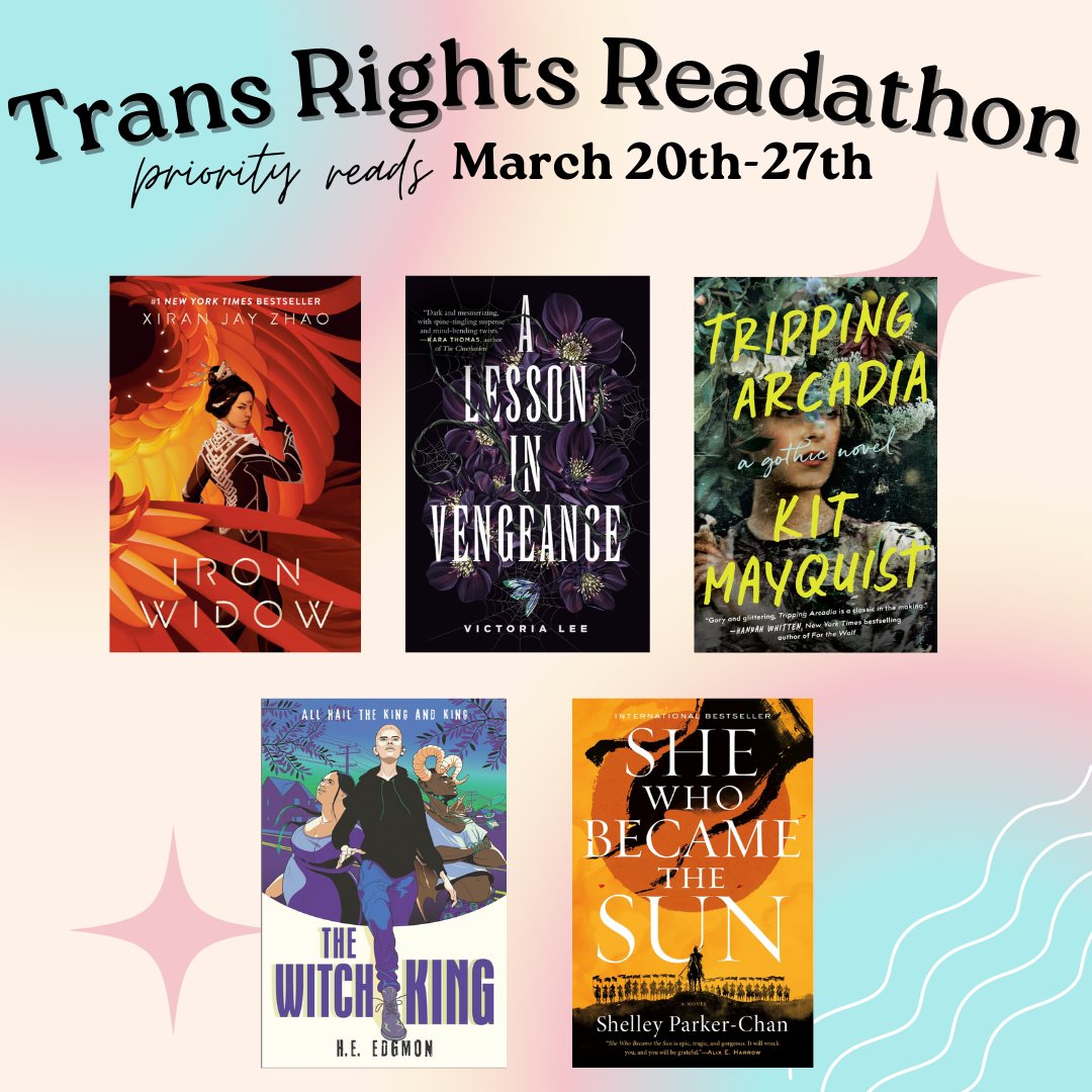 RaynReads's tweet image. I am over the moon excited to be taking part in the  #TransRightsReadathon! I've got a mountain of awesome reads at home, so I'm going to spend the week diving headfirst into my  physical TBR to celebrate and amplify trans voices! #booktwitter