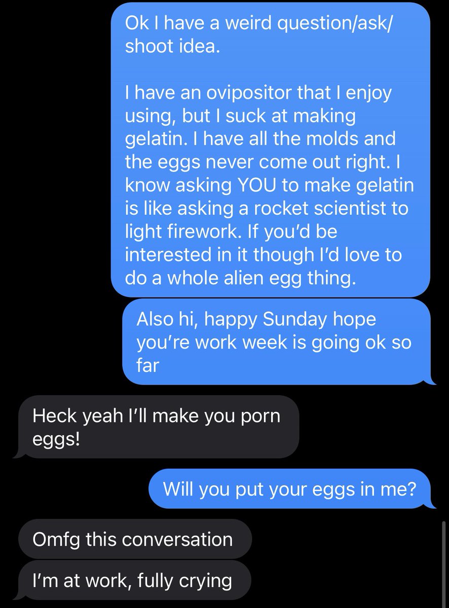 Give a friend an egg, they’ll be full for a day, implant a friend with alien eggs and they’ll be full for life.