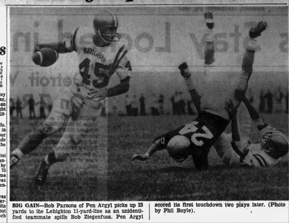 The History of Downingtown Football on Twitter "Bob ParsonsPen Argyl 45"
