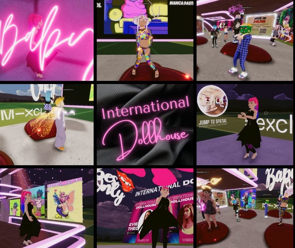 Getting our dance on in the #DollhouseDCL

Jump into DCL &amp; let's party🔥 play.decentraland.org/?position=-102…