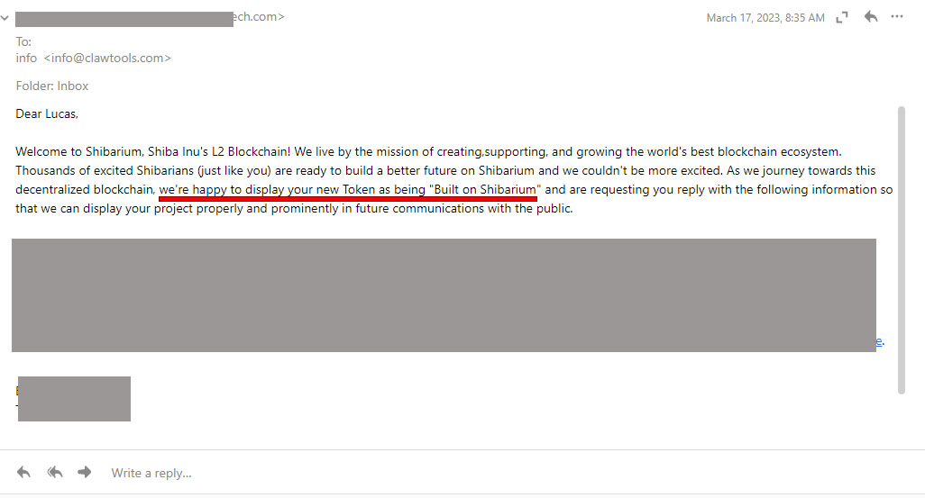 Have begun DCA'ing into $CLAW officially recognized as a project built on #Shibarium and liking my entry here sub 700K on a healthy retracement… 

5/5 Taxes
Locked 12 months
Renounced
Always DYOR

Big announcements upcoming...  

CLAW was birthed to create an all-in-one wallet