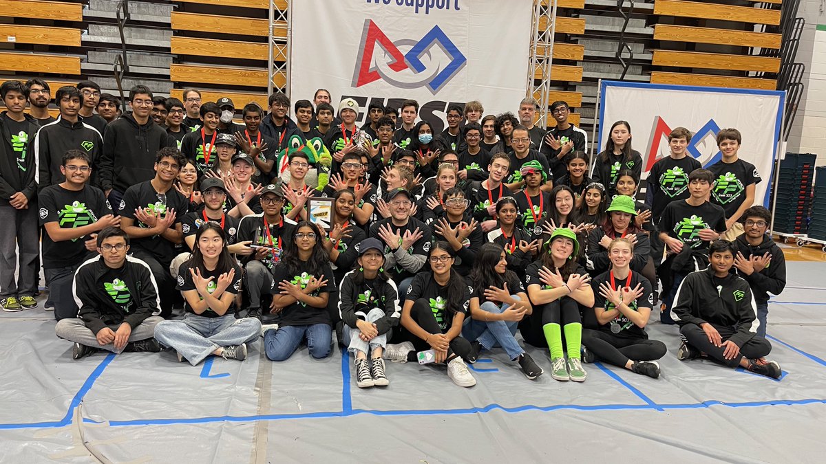 FIRST Robotics Competition Team 503 Frog Force (@frogforce) on Twitter photo A weekend of 2nds in Detroit - 2nd district event, 2nd "Excellence in Engineering" award of the season. We ranked 4th in Qualifiers and were invited by the 2nd alliance captains <a href="/fpsrobotics/">3414 Hackbots</a> to partner with @frc6914. Our alliance finished 2nd as finalists.#ChargedUp A weekend of 2nds in Detroit - 2nd district event, 2nd "Excellence in Engineering" award of the season. We ranked 4th in Qualifiers and were invited by the 2nd alliance captains <a href="/fpsrobotics/">3414 Hackbots</a> to partner with @frc6914. Our alliance finished 2nd as finalists.#ChargedUp