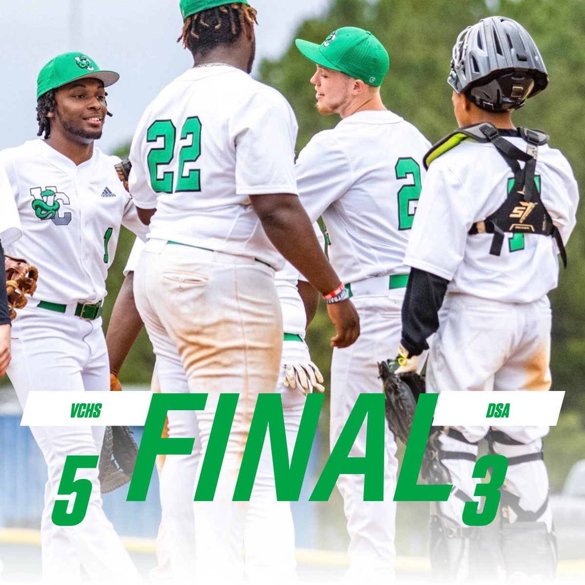 VCHSVipers's tweet photo. Vipers Win. The Vipers open Conference play with a 5-3 Win Over DSA. Thanks to @hammergfx for the photo. https://t.co/cexDrmSnJi