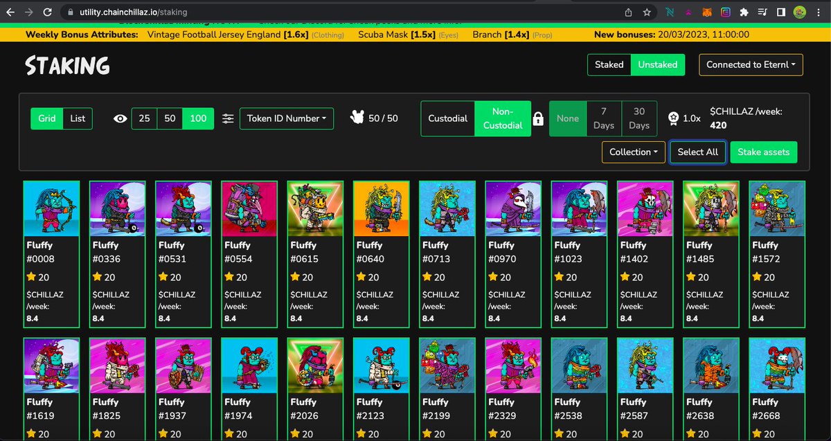 $this_is_art (@ero_art_72) on Twitter photo 2023-03-19 19:53:52 Talking about supporting those who are building, just sent my @Phoenix_Arena_ collection over too my @The_Chillaz wallet so I can stake my #Fluffy assets with them on their staking platform. Having two of my favourite projects in the one wallet makes sense. 🥰 Talking about supporting those who are building, just sent my @Phoenix_Arena_ collection over too my @The_Chillaz wallet so I can stake my #Fluffy assets with them on their staking platform. Having two of my favourite projects in the one wallet makes sense. 🥰
