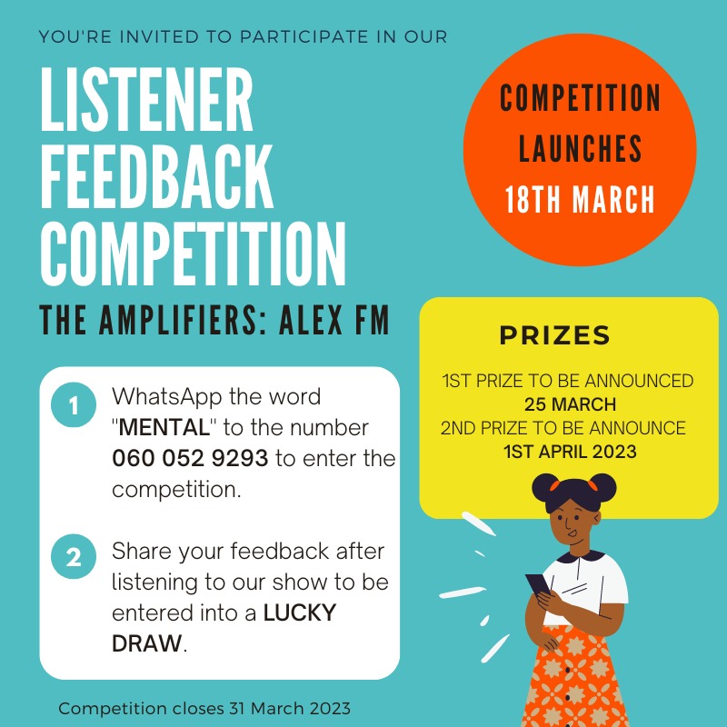 Join us on our show, The Amplifiers, this Saturday at 9:00-10:00. We will be talking about the topic of mental health & running a competition! Follow the instructions on the post and you shall be good!! Don't be shy, come one come all. ITS COMPETITION TIME!!!!!