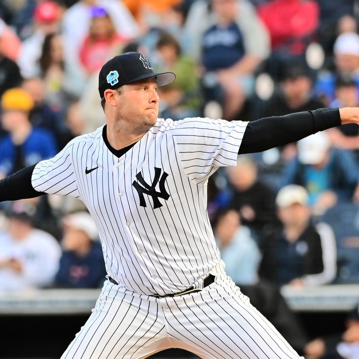 FiresideYankees's tweet photo. As per @BryanHoch, Gerrit Cole was brutally honest and accountable after his outing today. He spoke about the fifth inning & stated it was “his worst inning this spring” and that the HR he gave up to Bemboom “probably gets out every time at Yankee Stadium” 

Love to see him not sugarcoating anything, and working through the motions. He was really fastball heavy today, and elevated it more than he had in recent spring starts.